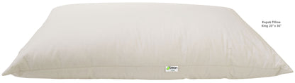 Kapok Sleep Pillows with 100% Organic Cotton Fabric - Plant Based Vegan