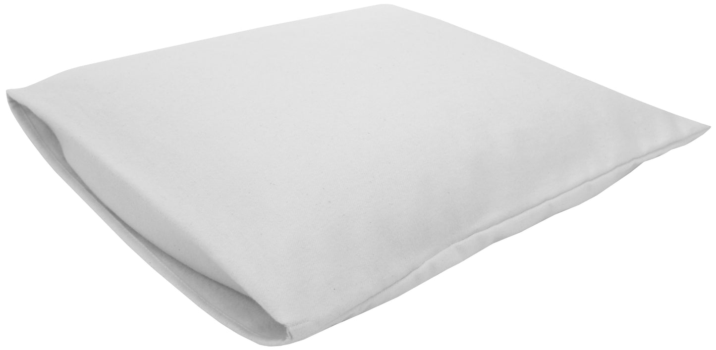 Cotton Sateen Pillow Cover Toddler/Travel White