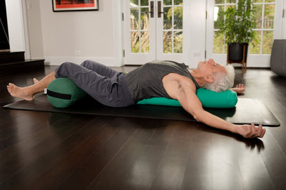 Yoga Bolster - Round Premium Professional Firm Studio Quality for Enhanced Yoga Practice