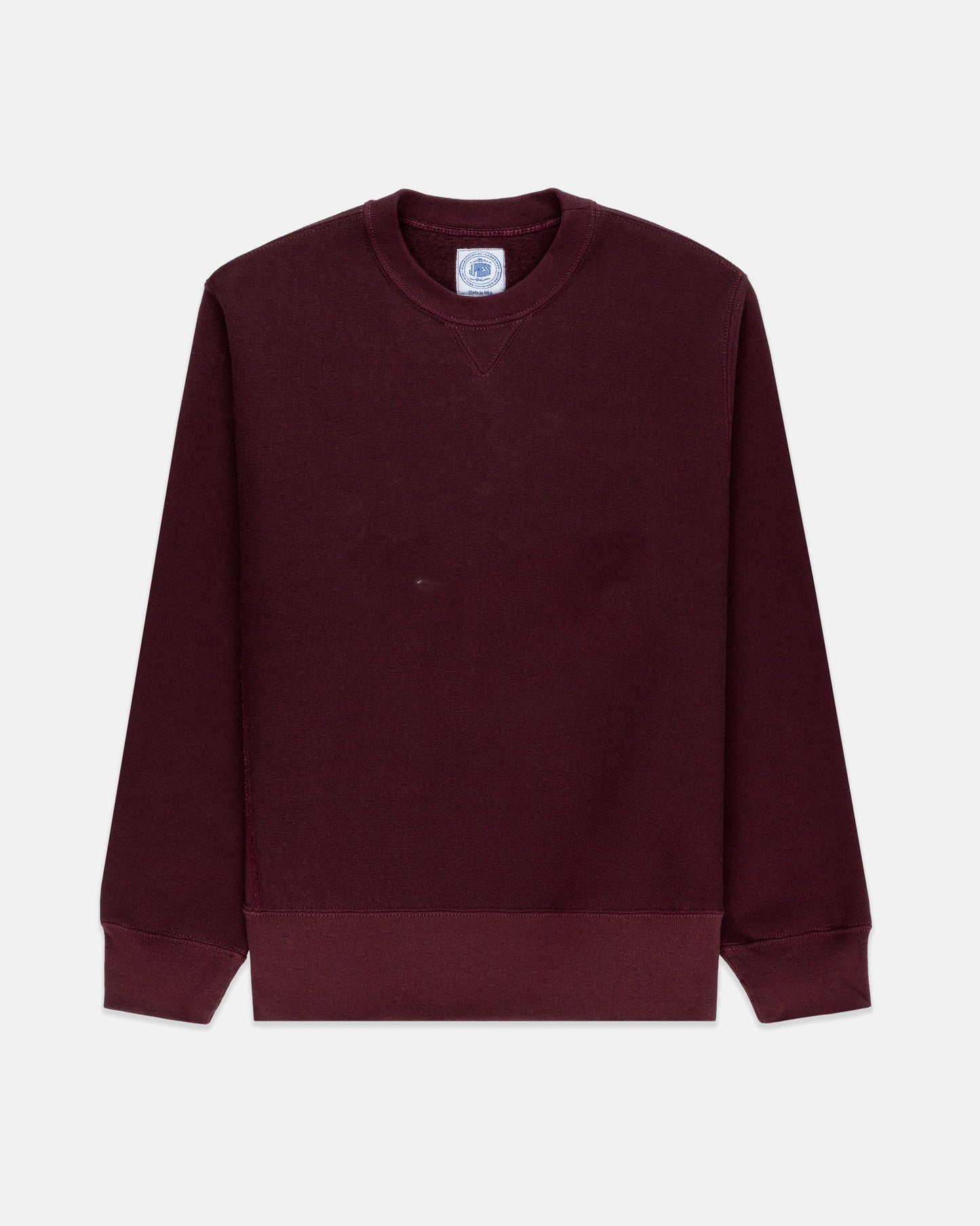 Made-in-USA Burgundy Heavyweight Sweatshirt