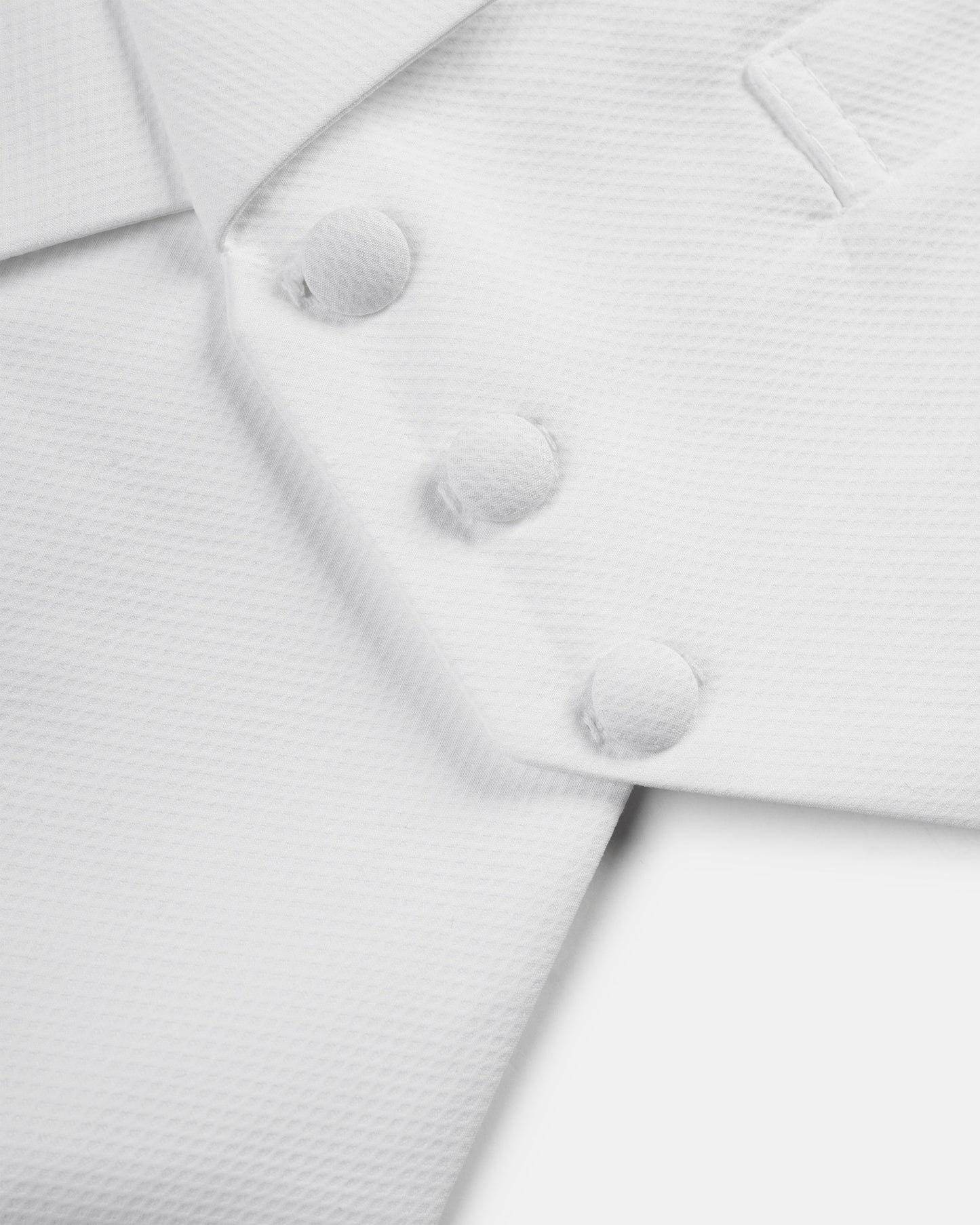 Made-in-USA White Pique Formal Vest