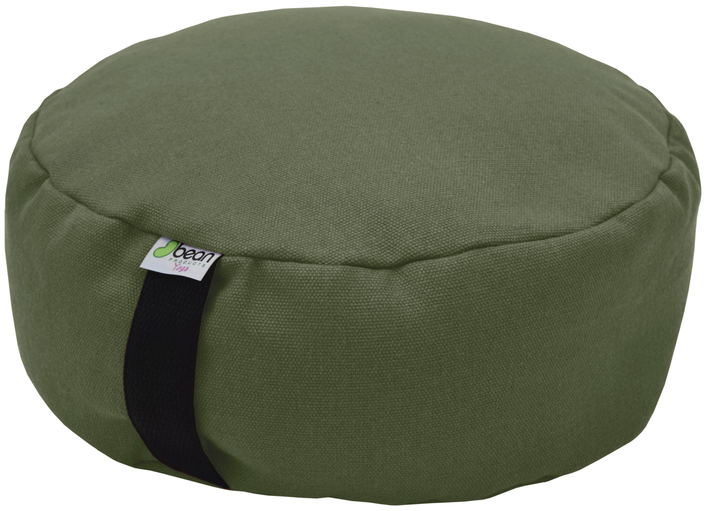 100% hemp zafu meditation cushion hemp fabric and hemp fill cactus green round made in usa