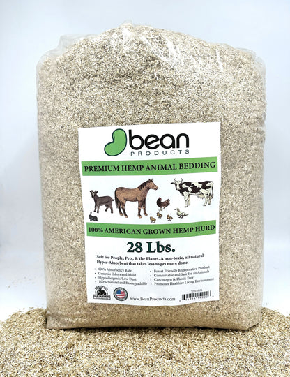 hemp hurd animal bedding 28 pounds chicken coop kitty litter horse stall rabbit hamster litter