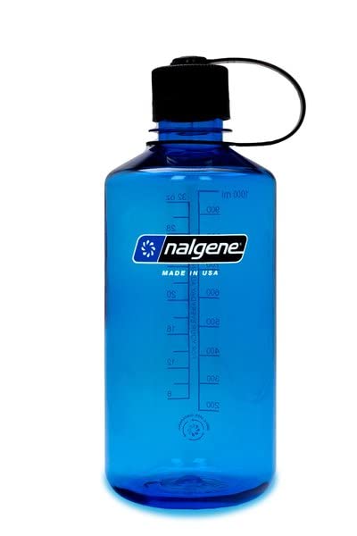 Nalgene Leak Proof Tritan BPA-Free Water Bottle - 32 oz Narrow Mouth - Made in the USA for Outdoor Use & Daily Hydration (Slate Blue)