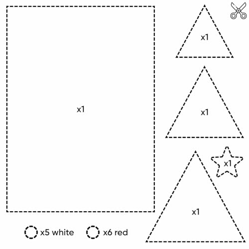 Paclord 12" x 1200" (100 ft) Red, Green, White Christmas Kraft Paper Set, 3 Rolls, 45 lbs - Made in USA Christmas Art Colored Paper, Gift Wrapping