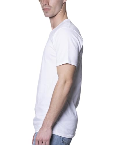 Go2 Men's Bamboo Viscose T-Shirt, White, Large, Made in USA