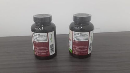 ForestLeaf Beet Root Capsules, 1000mg, 20:1 Extract, with Ginger, Grape Seed, Supports Blood Flow, Energy (120 Count (Pack of 2))