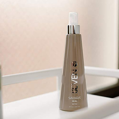 SEVEN Hair Care Satara Seal Heat Protection Spray for Hair, Lightweight Hairspray for Women, Cuticle Sealer Locks Moisture, Anti Frizz, Thermal Damage Defense, Ideal Heat Protectant for Styling, 8oz