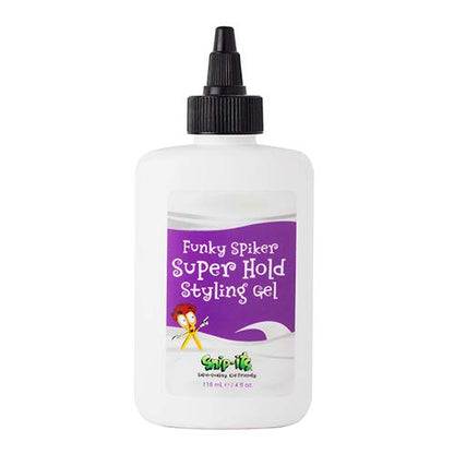Snip-its Funky Spiker Kids Hair Gel for Boys - 4oz, Super Hold, No Flake Styling for Natural Hair - Salon Quality, Made in USA