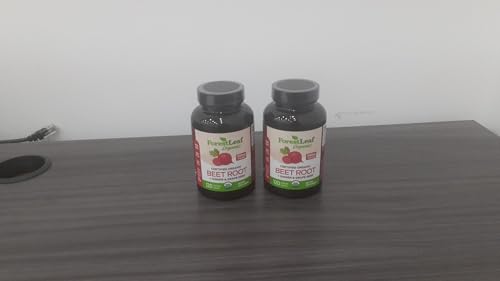 ForestLeaf Beet Root Capsules, 1000mg, 20:1 Extract, with Ginger, Grape Seed, Supports Blood Flow, Energy (120 Count (Pack of 2))