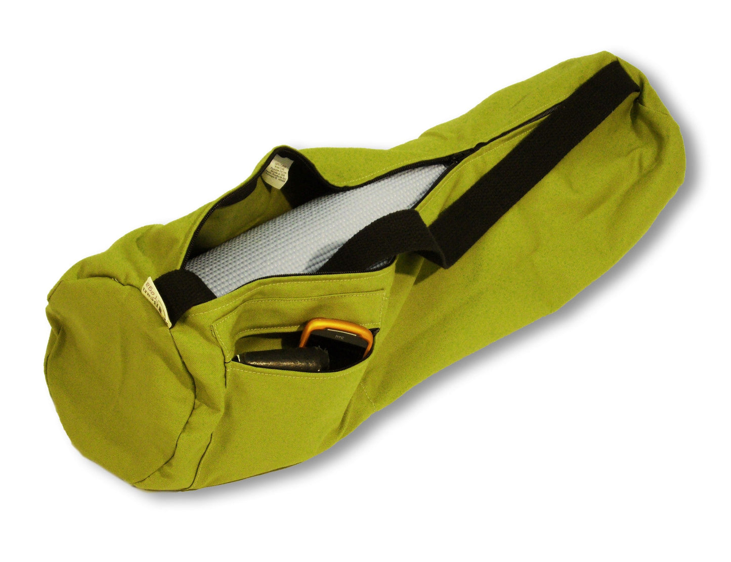 Cotton Yoga Mat Bag Large Olive