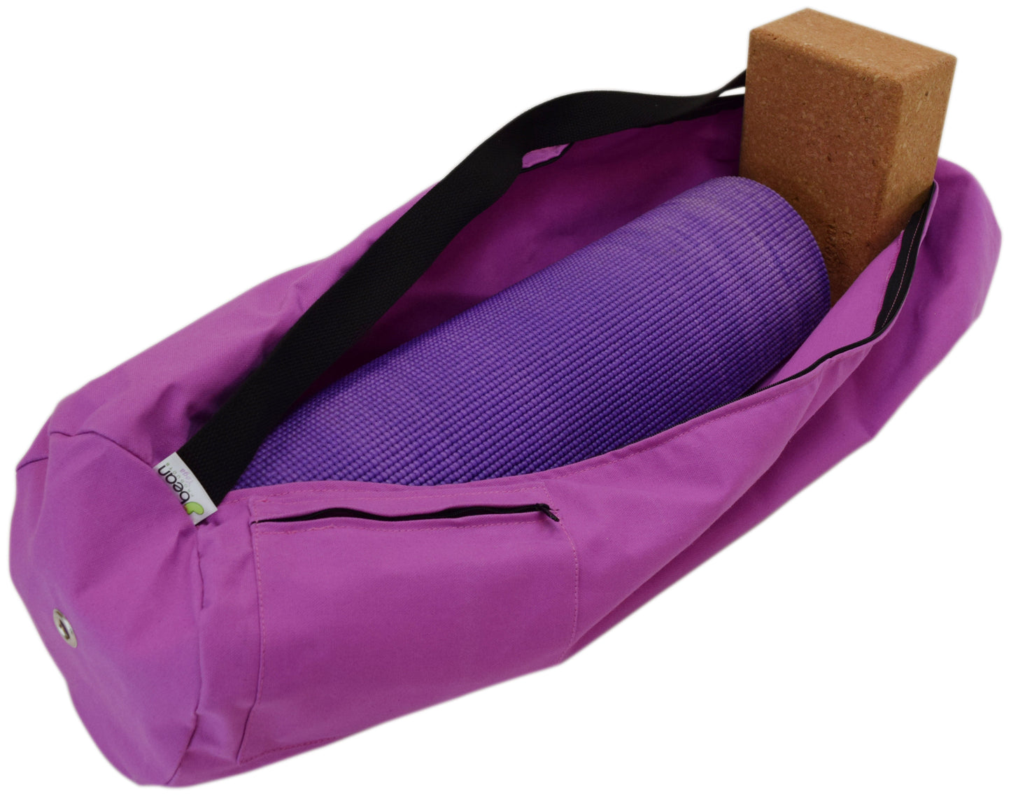 Cotton Yoga Mat Bag Extra Large Hibiscus