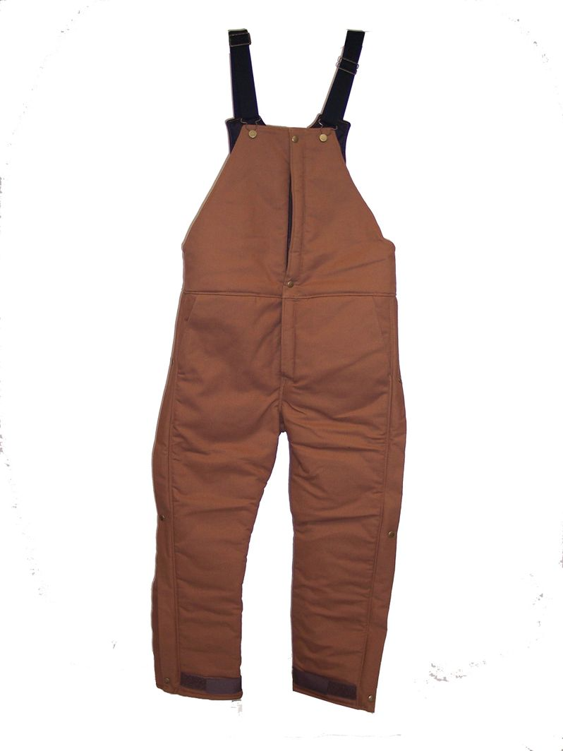 Men's Brown Canvas Work Bibs – USA Products Only