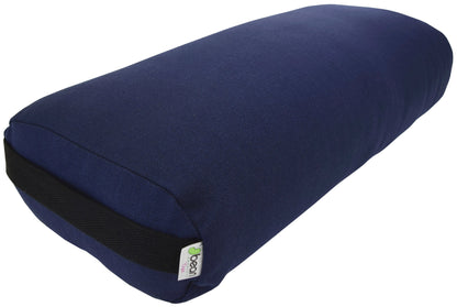 Hemp Yoga Bolster Rectangle Round Pranayama - Professional Studio Quality