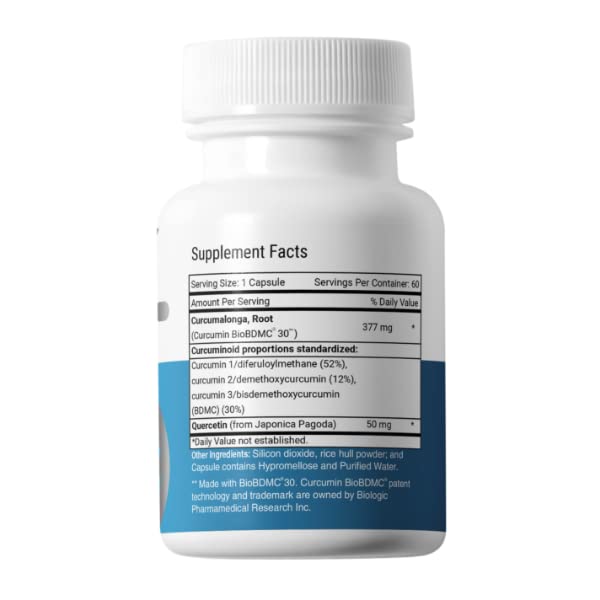 Advanced Bionutritionals Curcumitol-Q® – BioBDMC® Curcumin Supplement - Curcumin I, II & III with Quercetin