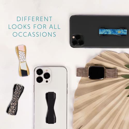 LOVEHANDLE Universal Phone Grip for Smartphones & Mini Tablets - Phone Holder for Hand - Wireless Charging Compatible - Made in The USA