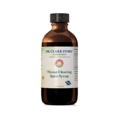 Dr Clark Store Natural Cough Syrup – Herbal Sore Throat Relief, 3 Fl Oz, Soothing Cough Remedy