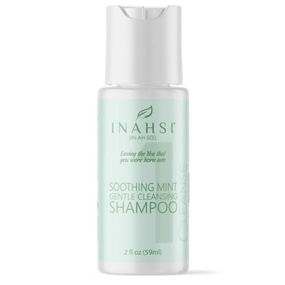 INAHSI Sample Pack | Gentle Cleansing Shampoo | Soothing Mint Conditioner | Curl Sculpting Glaze Strong Hold Gel | Hair Products for Naturally Curly Hair | Made in the USA