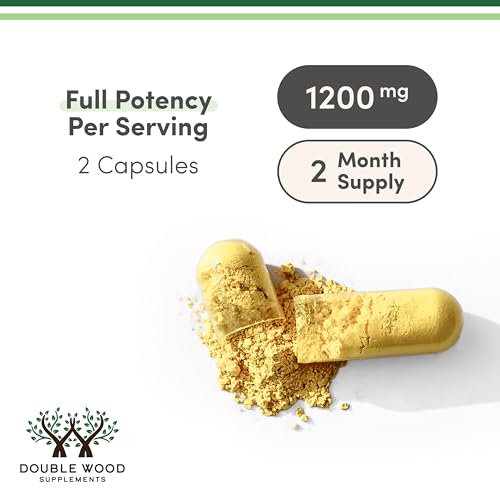Quercetin with Bromelain - 120 Count (1,200mg Servings) Immune Health Capsules - Supports Healthy Immune Functions in Men and Women (Vegan Safe, Third Party Tested, Gluten Free) by Double Wood