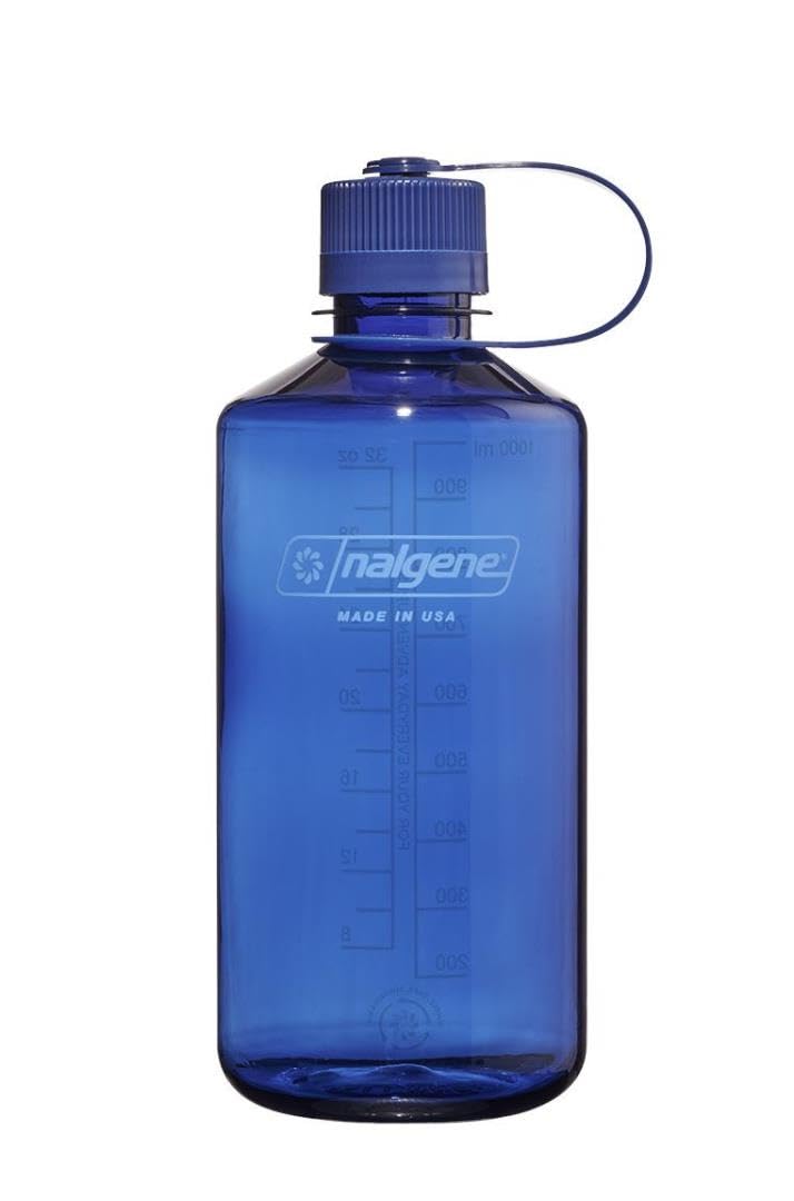 Nalgene Leak Proof Tritan BPA-Free Water Bottle - 32 oz Narrow Mouth - Made in the USA for Outdoor Use & Daily Hydration (Denim)