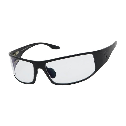 OutLaw Eyewear Fugitive TAC Ballistic Aluminum Black Frame Clear Lenses, ANSI Z87.1 USA Made