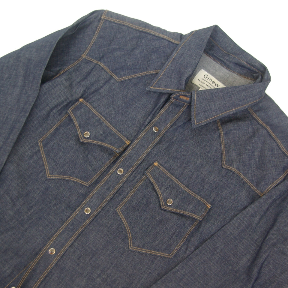 Western Snap Shirt Chambray Second Quality