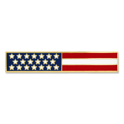 PinMart American Flag USA Citation Bar Police Officer Firefighter Lapel Pin - 5 Pack