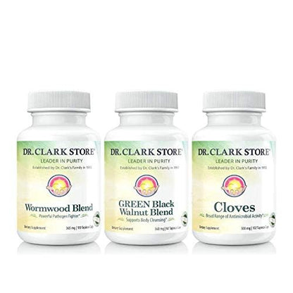 Dr. Hulda Clark Vegetarian Green Black Walnut, Wormwood, Cloves