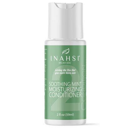 INAHSI Sample Pack | Gentle Cleansing Shampoo | Soothing Mint Conditioner | Curl Sculpting Glaze Strong Hold Gel | Hair Products for Naturally Curly Hair | Made in the USA