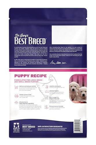 Best Breed Puppy Diet Made in USA [Natural Dry Puppy Food for Large Breed and Small Breed Puppies]