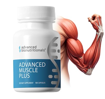 Advanced Bionutritionals Advanced Muscle Plus – Muscle Supplement with Peptide DL185™ (Dileucine) & MyHMB® – Workout Recovery, Amino Acids & HMB Capsules for Men & Women – 30 Servings