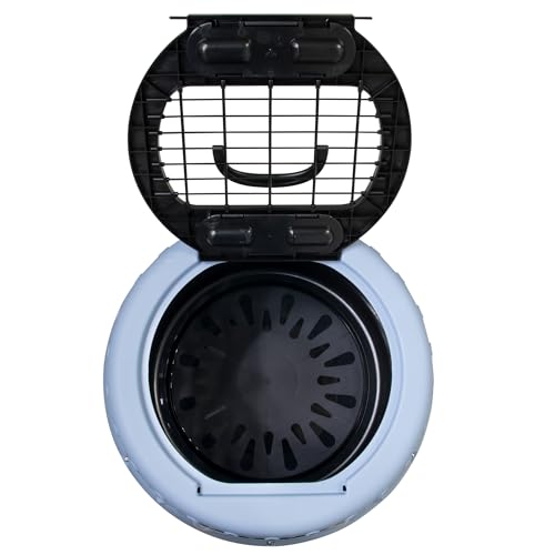 Petmate Get-A-Round Kennel for Cats, up to 20 Pounds, Blue, 19 Inches Wide