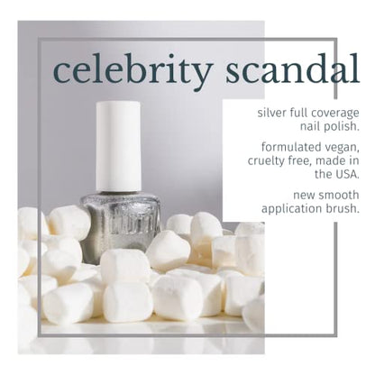duri Nail Polish, 50 Platinum, White Shimmer, Full Coverage, Fats Drying, No Chipping, 0.45 Fl Oz