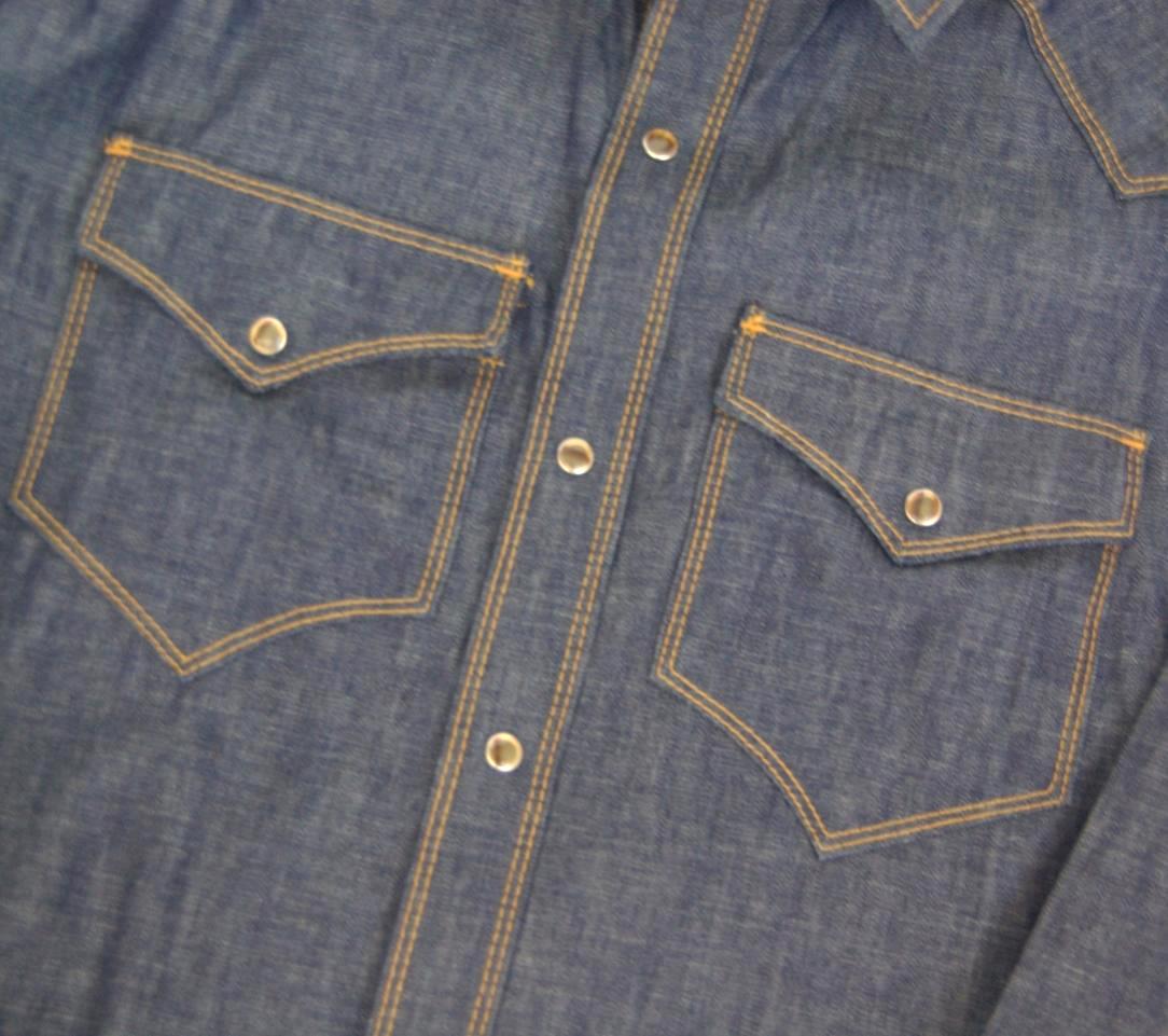 Western Snap Shirt Chambray Second Quality