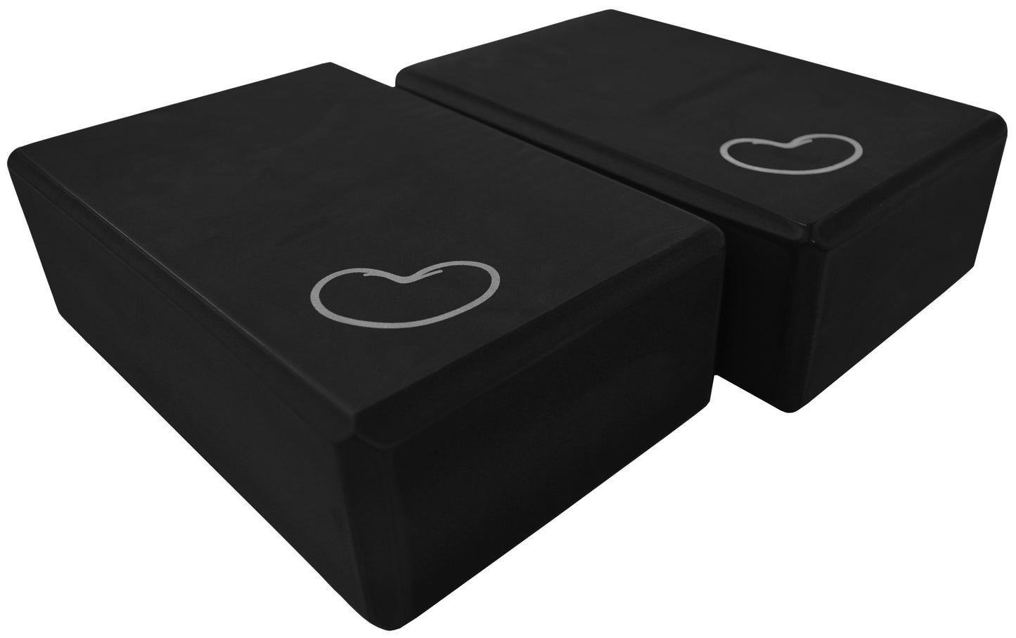 Foam yoga block black 3 inch two pack