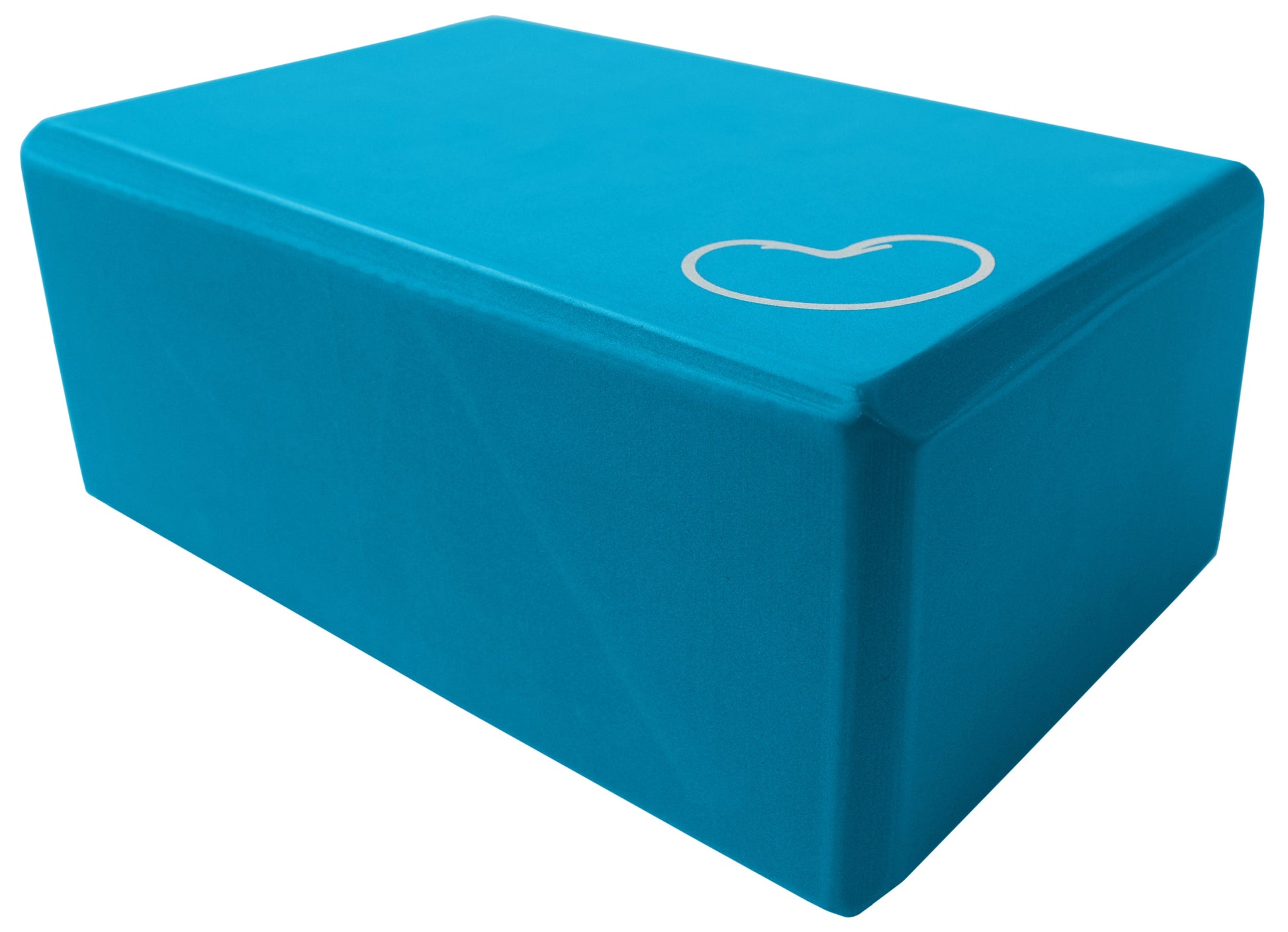 foam yoga block blue 4 inch two pack