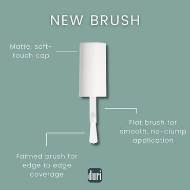 duri 218 I Do Nail Polish, White Metallic Shimmer, Semi Sheer Coverage, Fast Drying, 0.45 Fl Oz