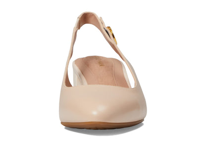 Cole Haan Women's The GO-to Slingback Pump 45MM, Bleached TAN Leather, 9