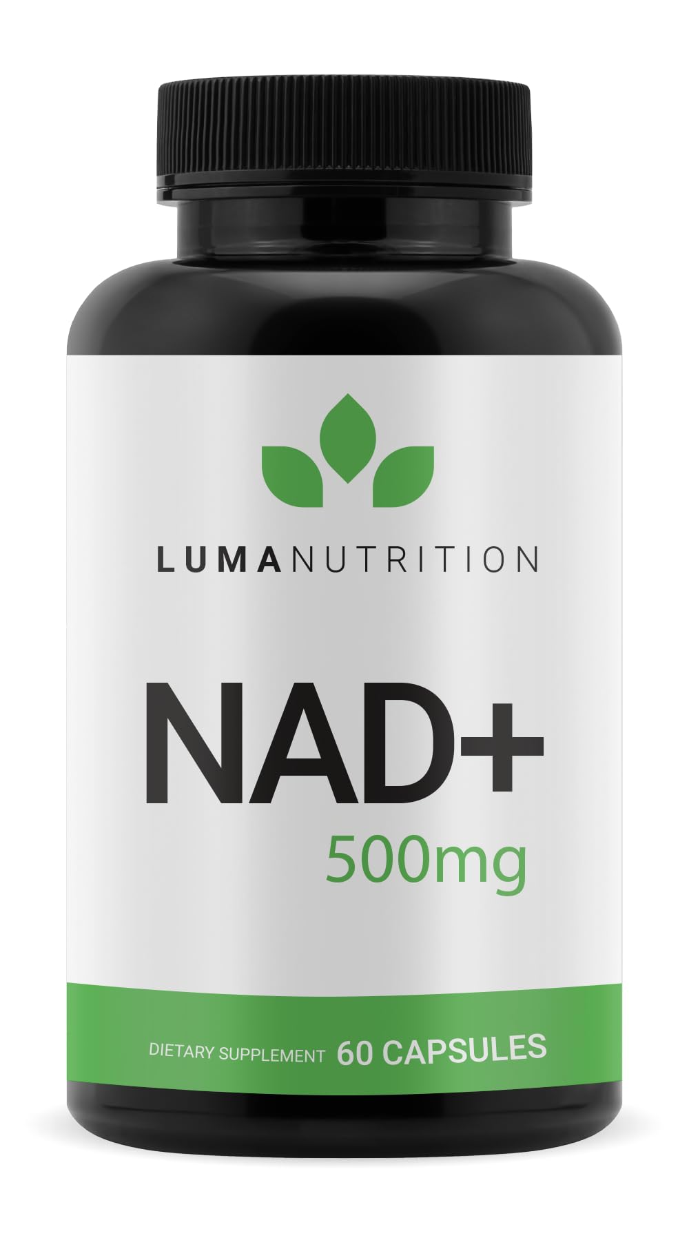 Luma Nutrition NAD+ Supplement 1000mg (500mg per Capsule) – Aging Plus Energy, Metabolism & Cellular Support – Pure NAD Supplements for Women & Men, Made in USA