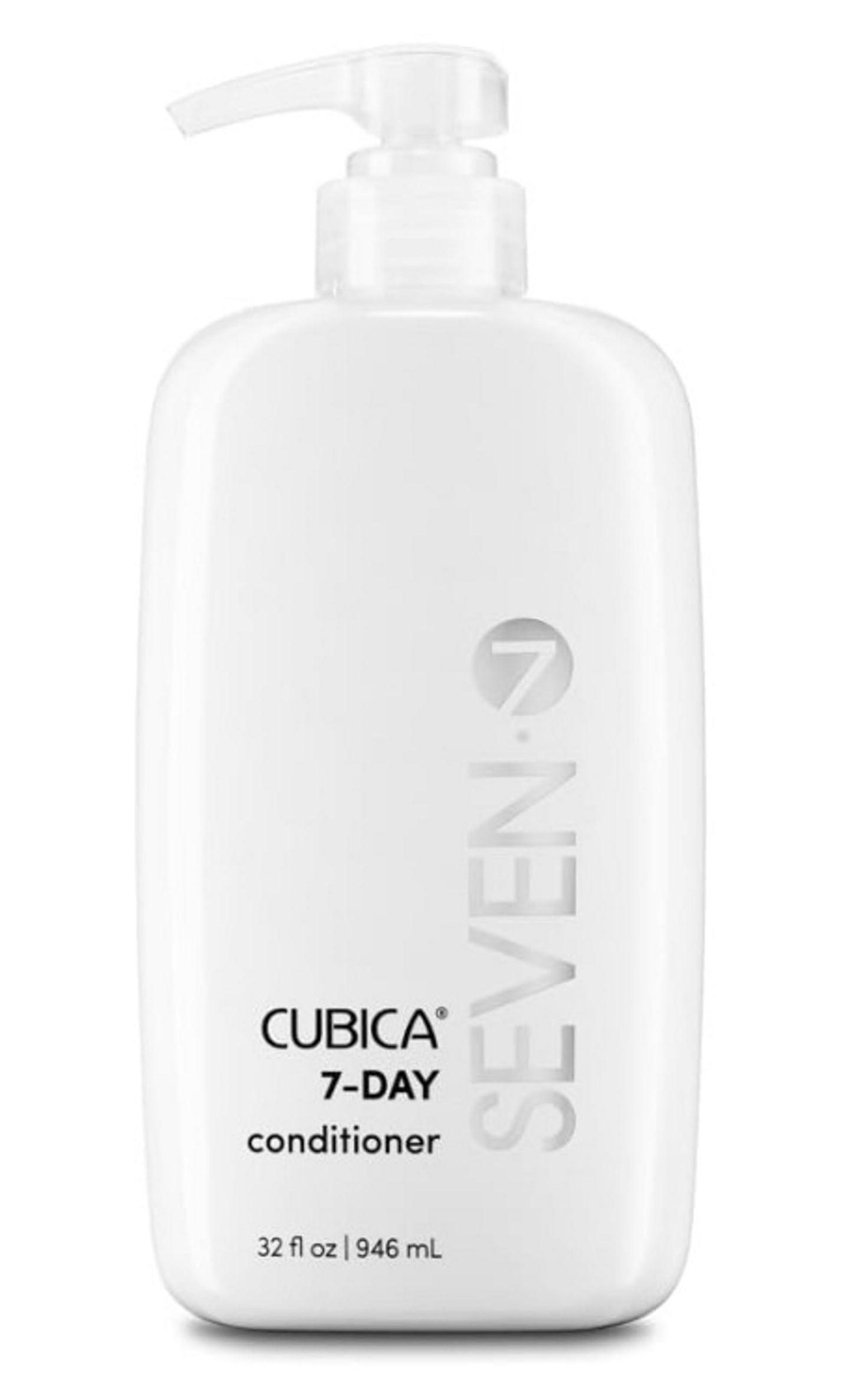 SEVEN Haircare Cubica 7-DAY Conditioner for Women + Men, Detangle and Moisturize Hair, Sulfate + Paraben Free, Cruelty Free with Honey, Shea Butter & Pro Vitamin B5, Made in USA, 32 oz