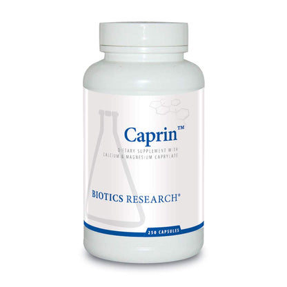 Biotics Research Caprin Caprylic Acid 1200 Milligram Serving, Gastrointestinal Support, Calcium, Magnesium Added, Aids in Gut Microbial Balance 250 Capsules