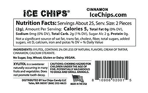 ICE CHIPS Xylitol Candy 6 Tins (Variety Pack); Low Carb, Gluten Free - includes ICE CHIPS BAND as shown