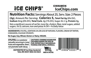 ICE CHIPS Xylitol Candy 6 Tins (Variety Pack); Low Carb, Gluten Free - includes ICE CHIPS BAND as shown