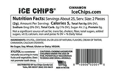ICE CHIPS Xylitol Candy 6 Tins (Variety Pack); Low Carb, Gluten Free - includes ICE CHIPS BAND as shown