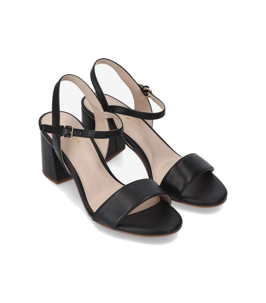 Cole Haan womens JOSIE BLOCK HEEL SANDAL (65MM),Black Leather,9 M US