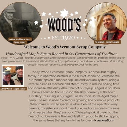Wood’s Liquid Maple Gold – Vermont Maple Syrup with Real 24K Gold Flakes – Vegan, Plant-Based Sweetener – Small Batch, Artisanal, Luxury Syrup for Gifting, Cocktails, and Gourmet Cuisine – 8.45 oz Glass Bottle