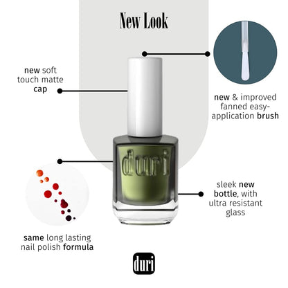 duri Nail Polish, 696 Out'n About, Pastel Peach, Full Coverage, Glossy Finish, Fast Drying, 0.45 Fl Oz