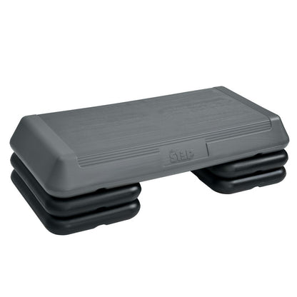 The Step (Made in USA) Original Aerobic Platform – Circuit Size Grey Aerobic Platform and Original Black Risers