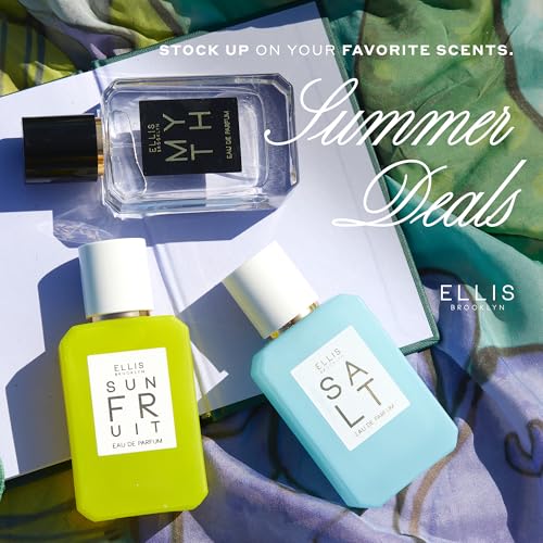 Ellis Brooklyn SALT Eau De Parfum for Women - Clean, Salty, Floral, Musk, Amber, Sandalwood Scent, 1.7 oz, Unisex, Long Lasting