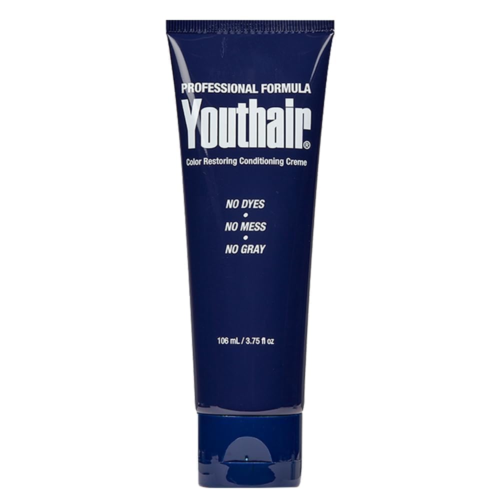 Youthair Crème – Hair Color Restoring Conditioning Formula for Gray Hair Coverage, Made in USA, 3.75 oz